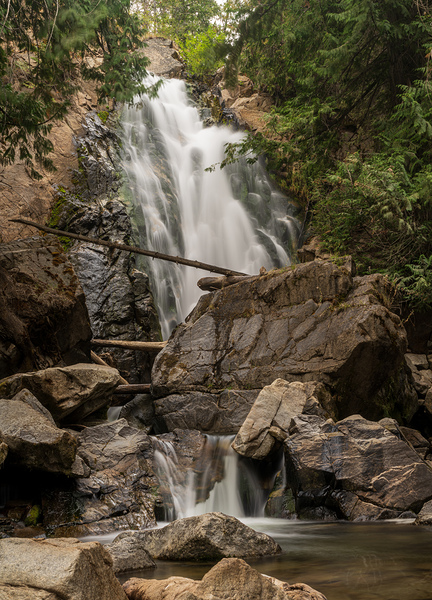 Falls Creek Falls near Winthrop in Cascade Mountains in Washingt by Steve Heap