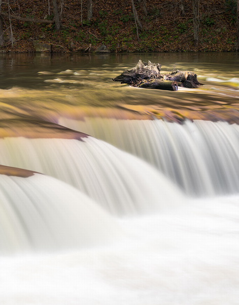 Valley Falls State Park Waterfall in West Virginia by Steve Heap