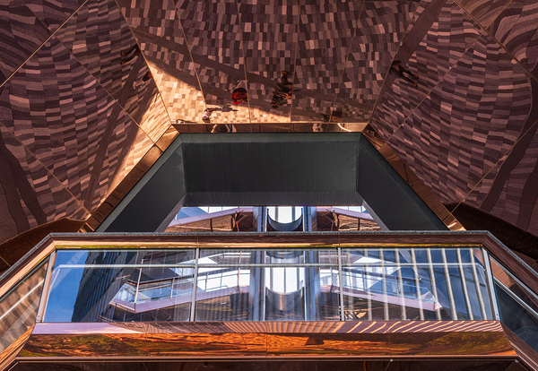 Reflective surface of the Vessel with photographer below by Steve Heap