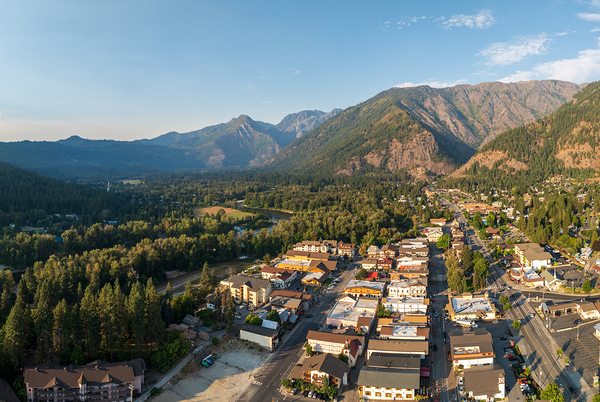 Leavenworth the Bavarian Alpine village in Cascades WA by Steve Heap