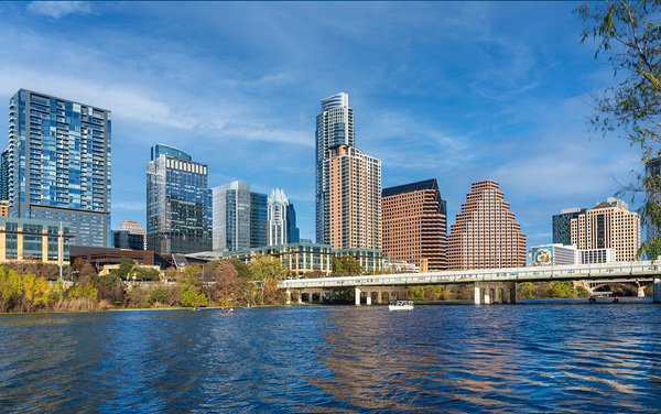 Mixed Use Skyline - Downtown Austin apartments and offices by Steve Heap