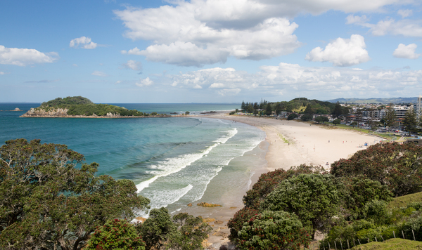 Hike around The Mount at Tauranga in NZ by Steve Heap