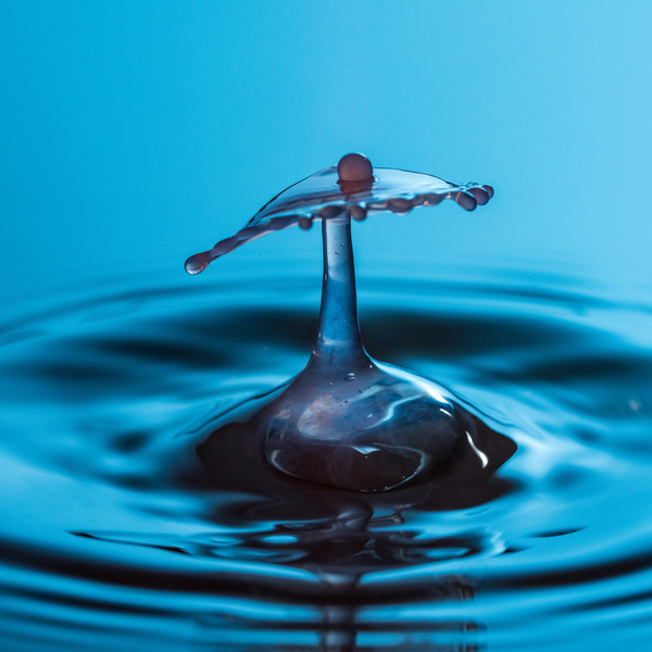 Water droplet collision - captured by Steve Heap