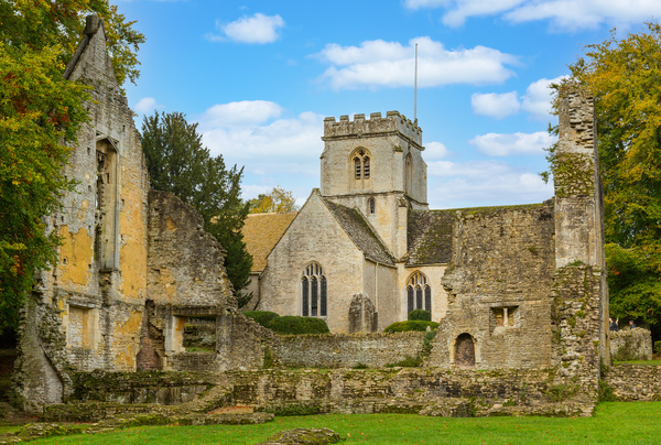 Minster Lovell in Cotswold district of England by Steve Heap