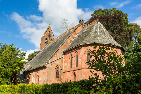 St Hilary Church Erbistock by River Dee by Steve Heap