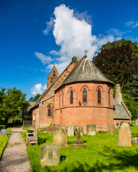 St Hilary Church Erbistock by River Dee by Steve Heap