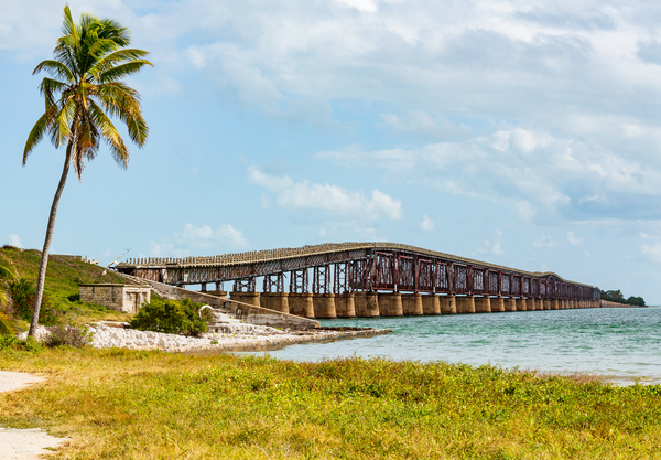 Florida Keys rail bridge and heritage trail by Steve Heap