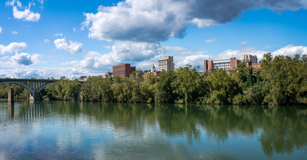 Panorama of the city of Fairmont in West Virginia by Steve Heap