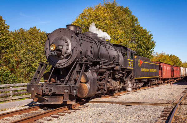 WMRR Steam train in Frostburg MD by Steve Heap