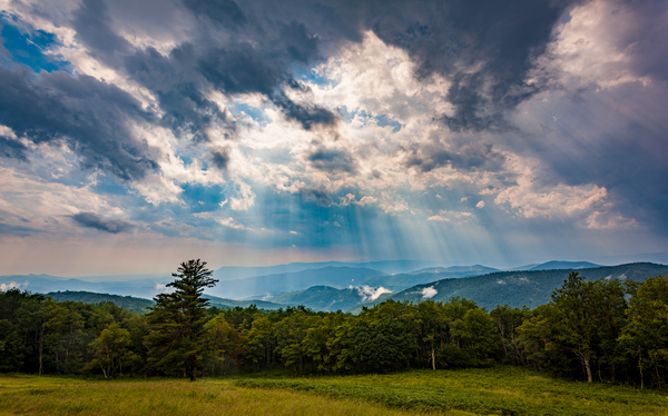 Storm over Blue Ridge Mountains by Steve Heap