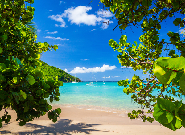 Glorious beach at Anse Marcel on St Martin by Steve Heap