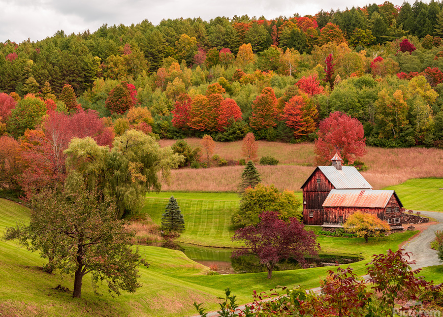 Iconic Sleepy Hollow Farm in Pomfret Vermont  Imprimer