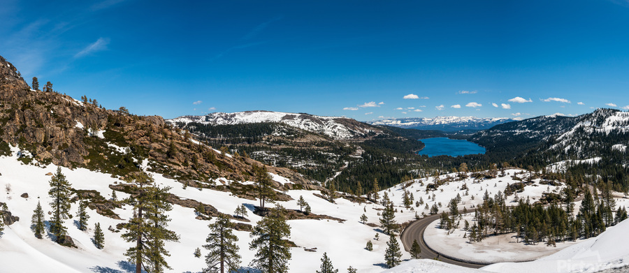Donner Pass in Sierra Nevada mountains  Print