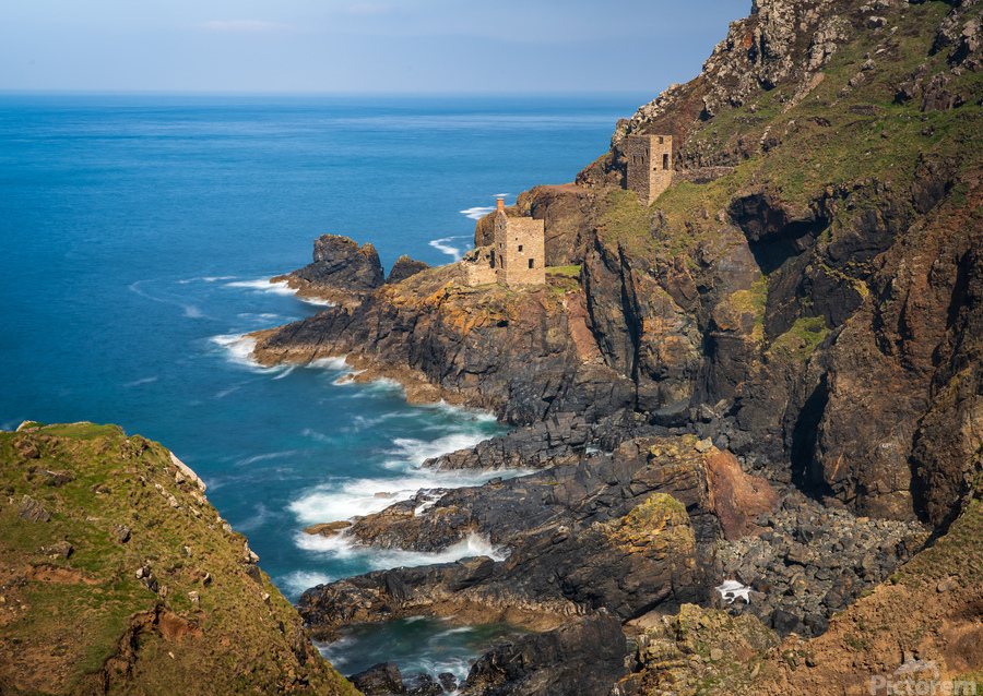 Long duration image of the ruins at Botallack tin mine  Imprimer