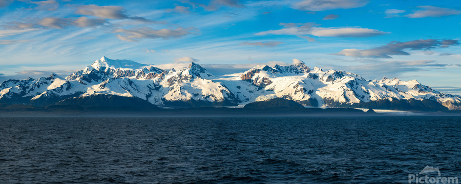 Sidelight on Mt Fairweather and the Glacier Bay National Park in  Print