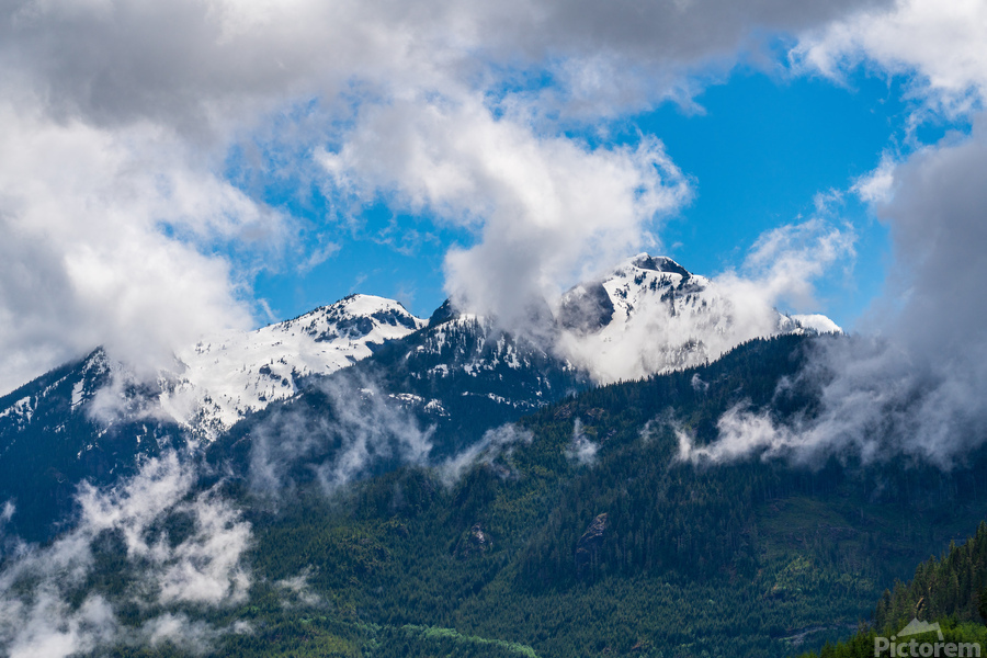 Mt Menzies as seen from Alaskan Cruise in the Discovery Passage  Print