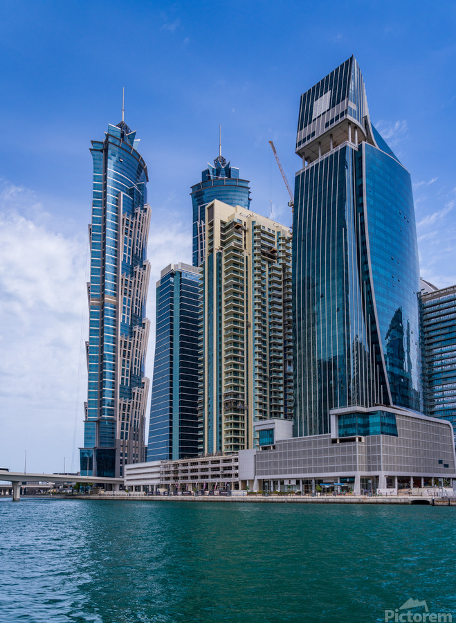 Modern apartments of Dubai Business Bay along the Canal  Print