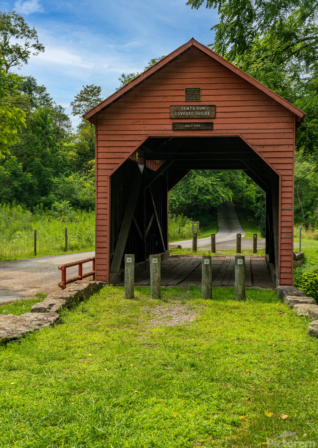 Dents Run Covered bridge near Morgantown WV  Print
