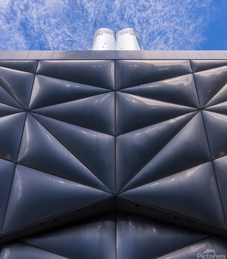 Unique pillowed retractable shell over the Shed in Hudson Yards   Print