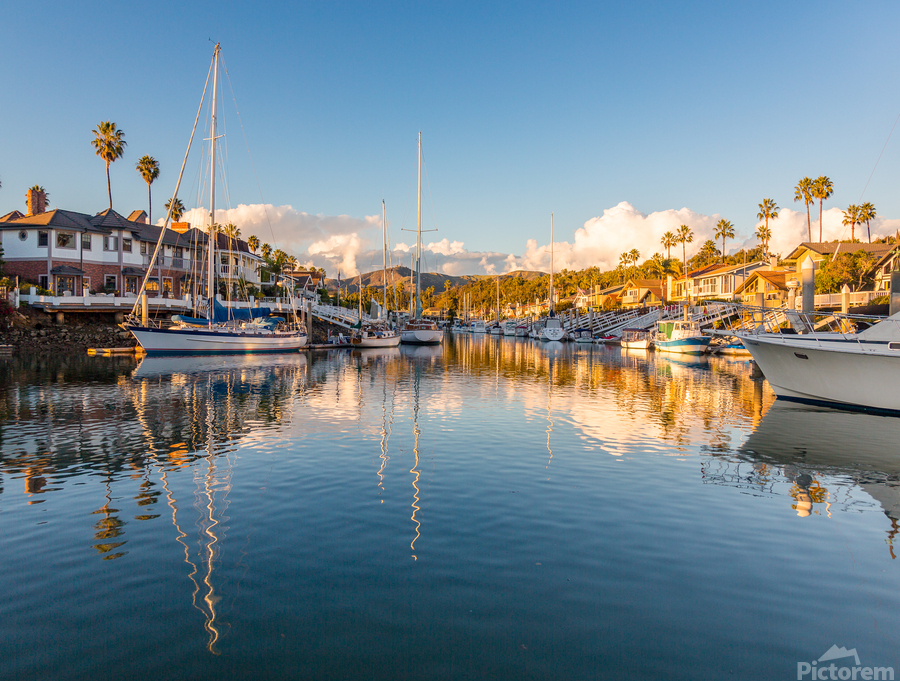 Expensive homes and boats ventura  Print