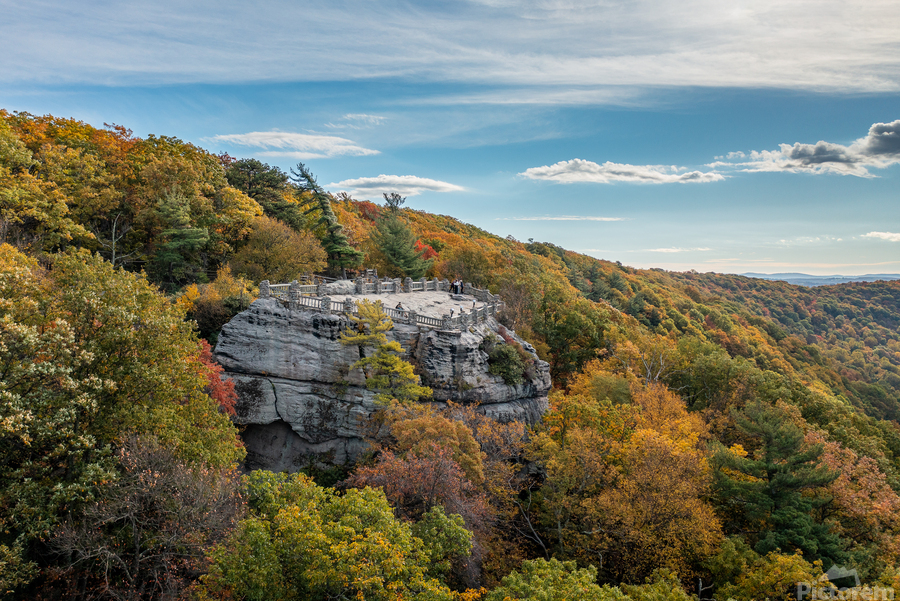Coopers Rock state park overlook in the fall  Print