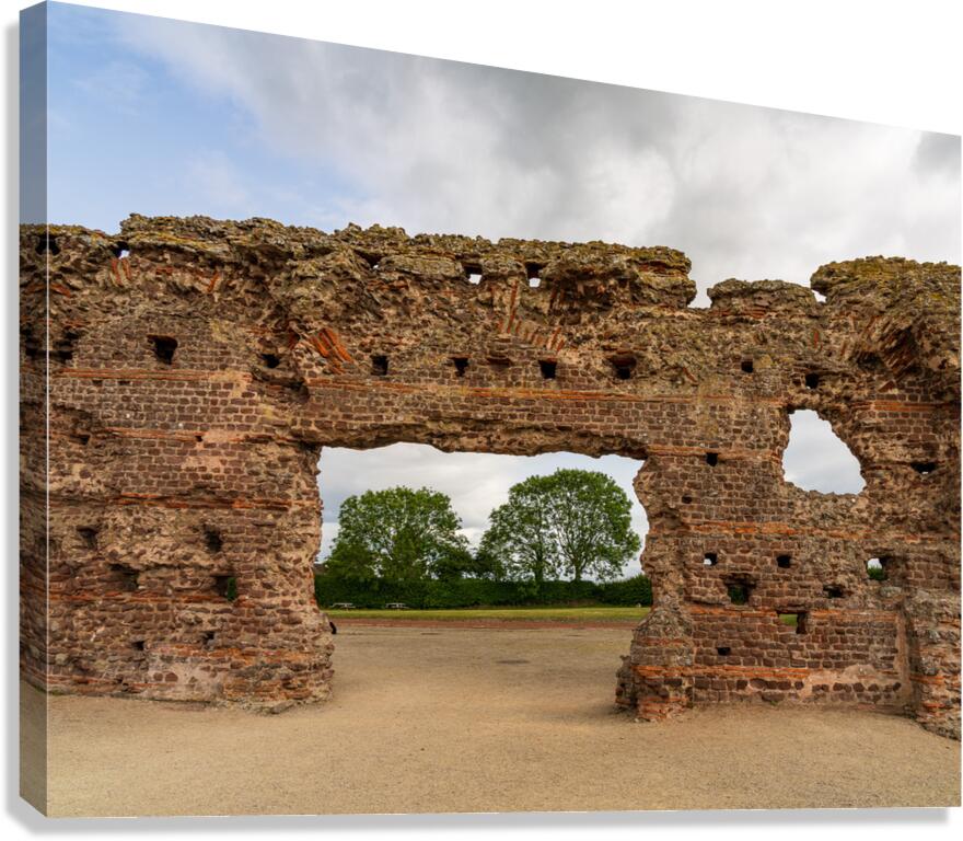 The Old Work is a wall to the baths of the large Roman settlemen Canvas Print