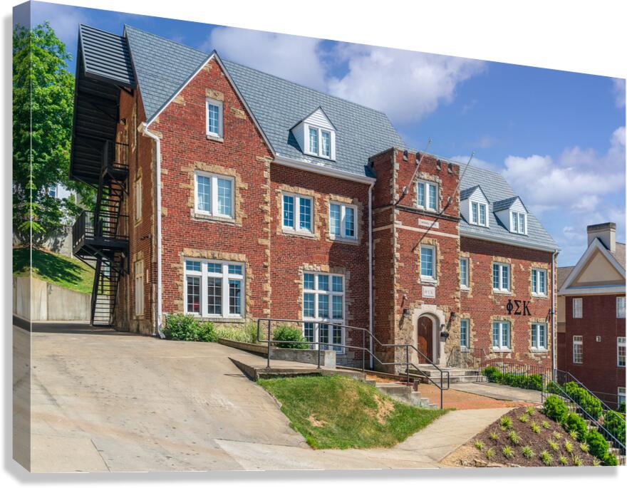 Phi Sigma Kappa Fraternity House at WVU Morgantown West Virginia Canvas Print