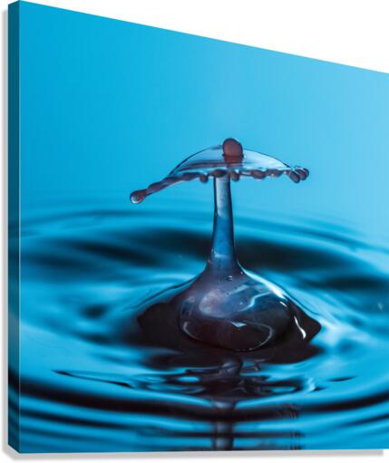 Water droplet collision - captured Canvas Print