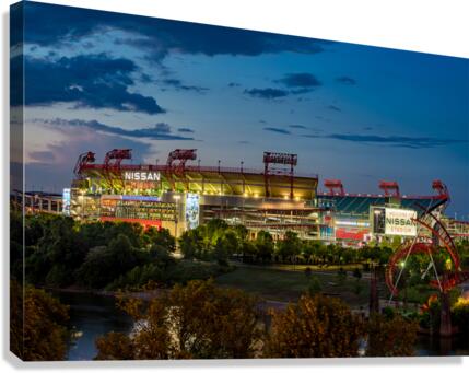 Nissan Stadium home of Titans in Nashville Tennessee Canvas Print