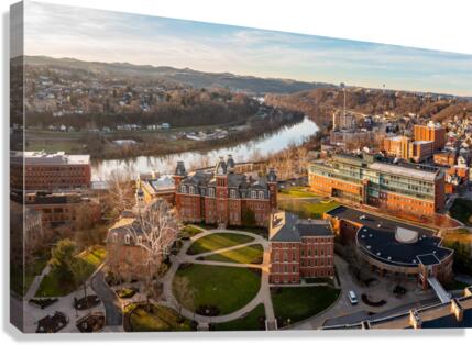 Aerial panorama of the Woodburn Circle at the university   Impression sur toile