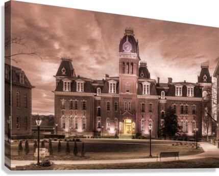 Woodburn Hall at West Virginia University in Morgantown WV Canvas Print