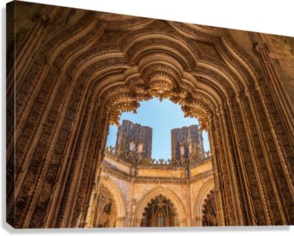 Unfinished chapel at the Monastery of Batalha Canvas Print