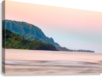 Headland of Hanalei on island of Kauai Canvas Print