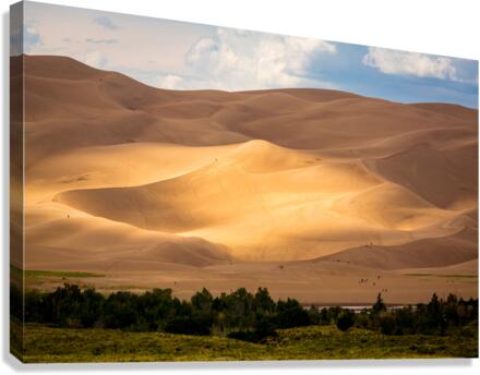 People on Great Sand Dunes NP  Canvas Print