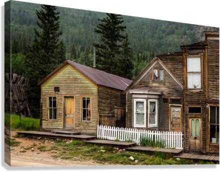 Main street in Ghost Town of St Elmo Canvas Print