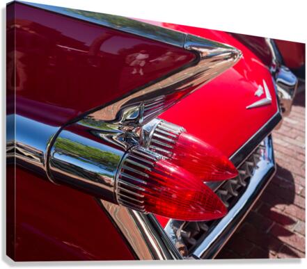 Detail of 1959 Cadillac Eldorado tail lights Canvas Print