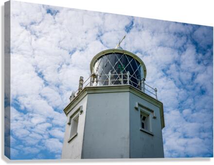 Detail of lighthouse lens at Lizard Light house in Cornwall Canvas Print