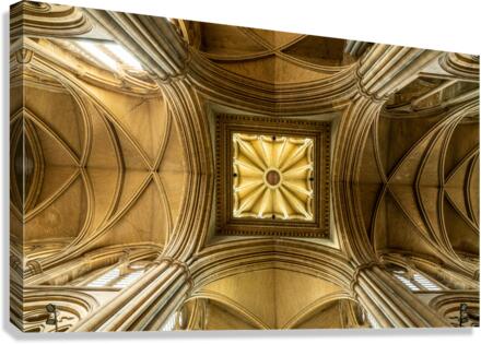 Detail of roof in Truro cathedral in Cornwall Canvas Print