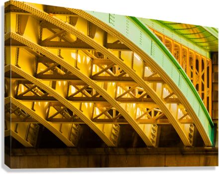 Underneath Southwark Bridge in London Canvas Print