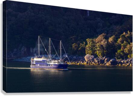 Fjord of Milford Sound in New Zealand Canvas Print