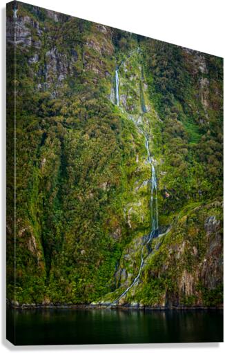 Fjord of Milford Sound in New Zealand Canvas Print