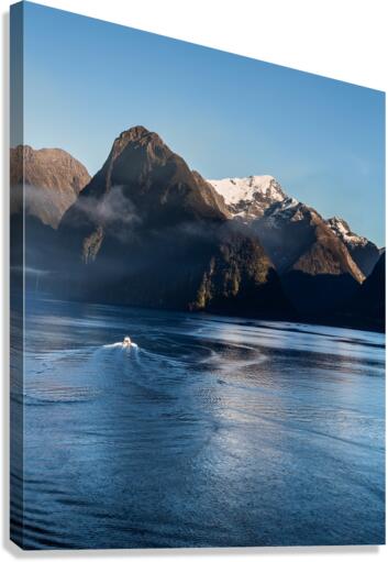 Fjord of Milford Sound in New Zealand Canvas Print