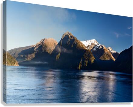 Fjord of Milford Sound in New Zealand Canvas Print