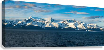 Sidelight on Mt Fairweather and the Glacier Bay National Park in Canvas Print