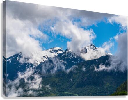 Mt Menzies as seen from Alaskan Cruise in the Discovery Passage Canvas Print