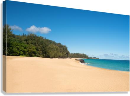 Lumahai Beach Kauai on calm day Canvas Print