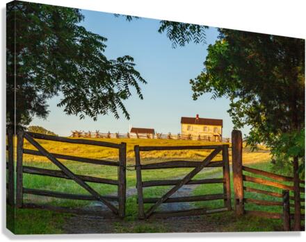 Henry House at Manassas Battlefield Canvas Print