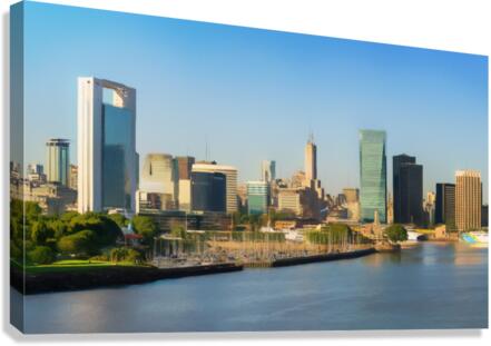 Colored pencil sketch of the city of Buenos Aires in Argentina Canvas Print