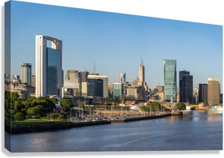 Marina for yachts in the city of Buenos Aires in Argentina Canvas Print