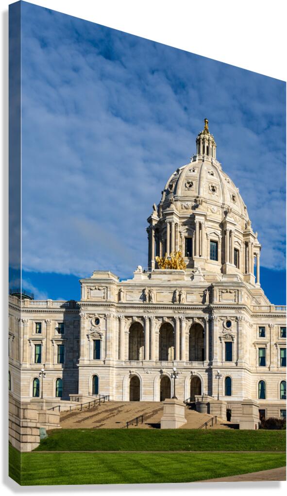 Facade of the State Capitol building in St Paul Minnesota Canvas Print